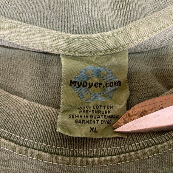 Sturgis T Shirt Mens XL Green Biker Motorcycle Fest Y2K Retro Rock Wings Chopper - Picture 4 of 10